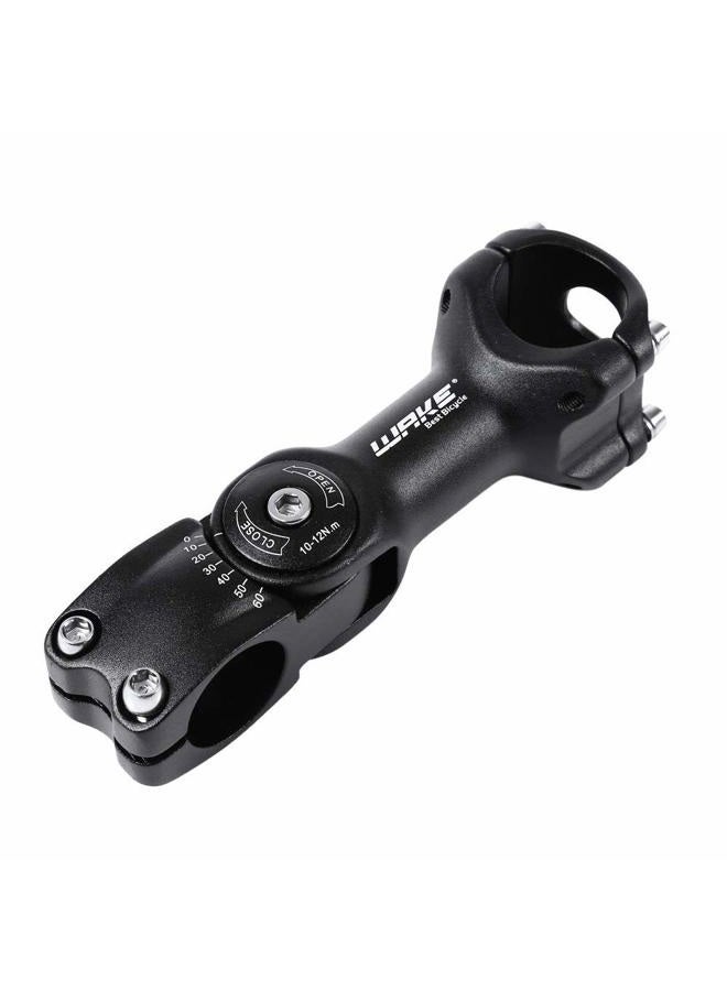 WAKE MTB Stem 31.8 90mm 0-60 Degree Adjustable Bike Stem Mountain Bike Stem Short Handlebar Stem for Most Bicycle, Road Bike, MTB, BMX, Fixie Gear, Cycling (Aluminum Alloy, Lightweight, Black) - Image 2