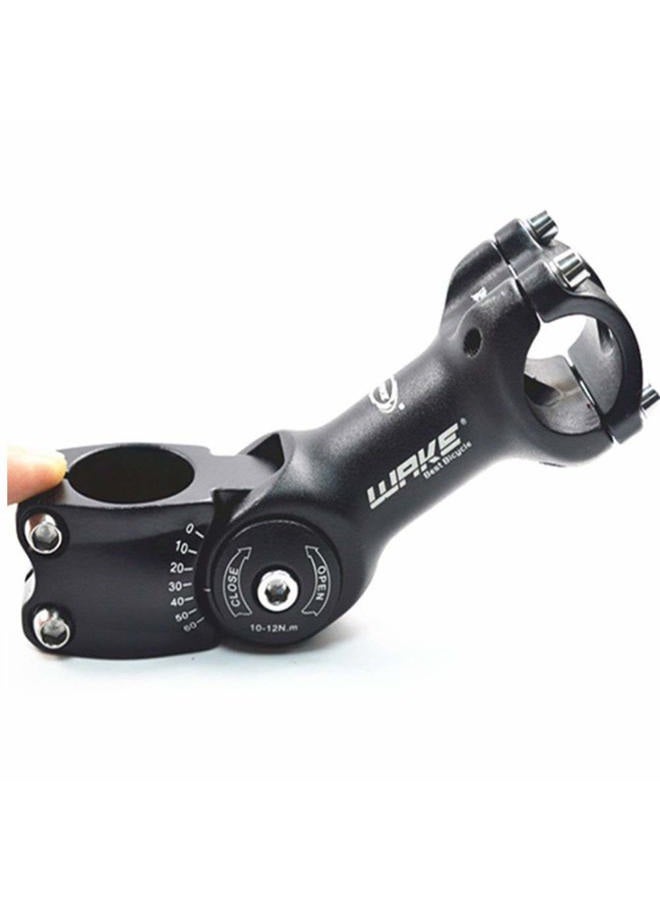 WAKE MTB Stem 31.8 90mm 0-60 Degree Adjustable Bike Stem Mountain Bike Stem Short Handlebar Stem for Most Bicycle, Road Bike, MTB, BMX, Fixie Gear, Cycling (Aluminum Alloy, Lightweight, Black) - Image 1