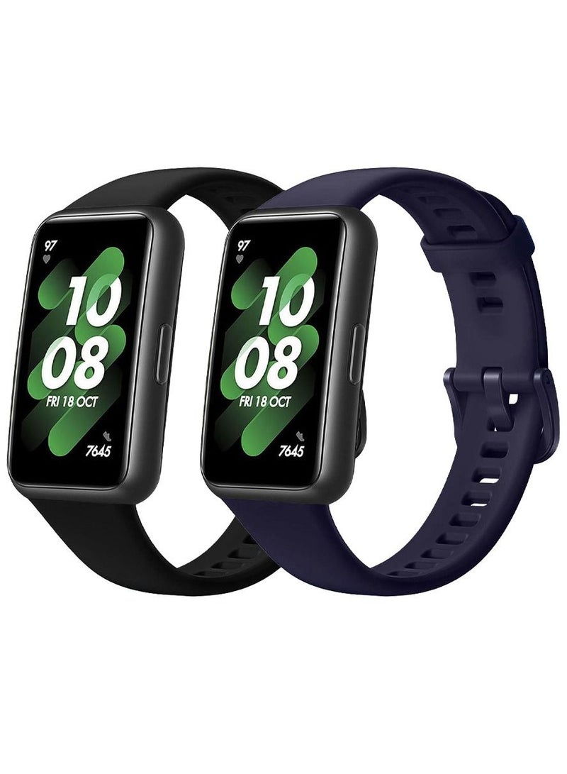 CATANES 2 Pack Of Huawei Band 7 Watch Band for Men Women Sport Watch Strap Lightweight Silicone Replacement Band Multicolour 11 - Image 3