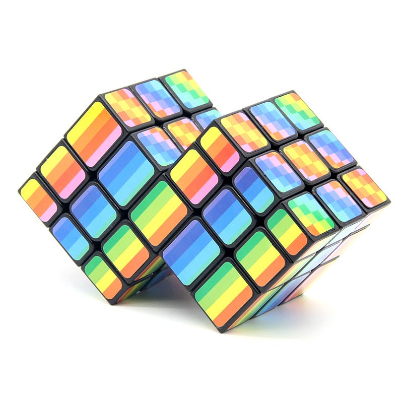 Creative Two-Piece Three-Step Rubik'S Cube Diy Three-Step Two-Step Four-Step Five-Step Special-Shaped Rotation Binding Three-Step Rubik'S Cube - Image 1