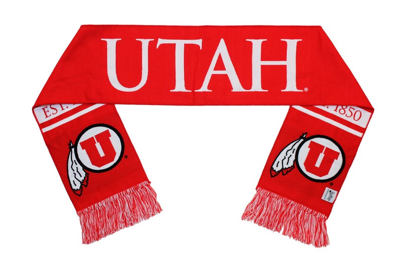 Tradition Scarves Utah Utes Scarf - University of Utah Woven Classic - Image 2