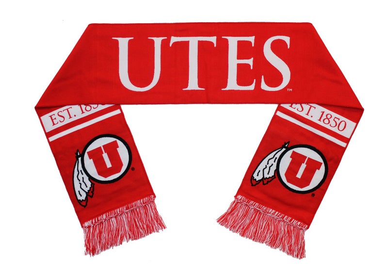 Tradition Scarves Utah Utes Scarf - University of Utah Woven Classic - Image 3