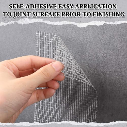 Innconee 150 ft x 4 Inch Cement Board Joint Tape Self Adhesive Durable Gray Fiberglass Mesh Drywall Mesh Repair Tape for Cement Board Joints Repairing, Sealing and Strengthening - Image 3
