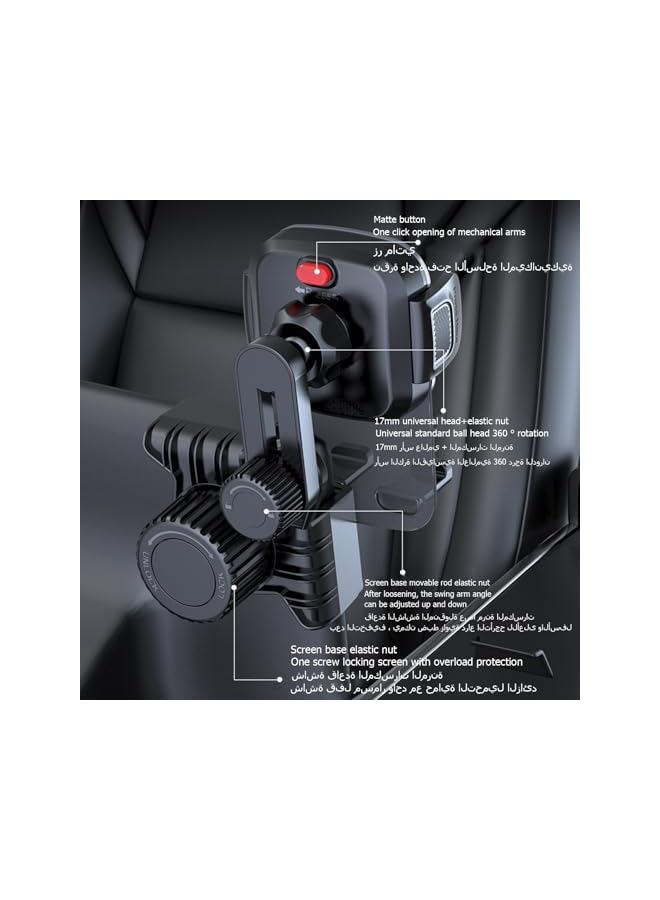 S-TOP Car phone holder fit forTeslaModel 3/Y, adjustable universal 360 ° rotatable car accessories, forTesla phone mount, compatible with most phones - Image 2