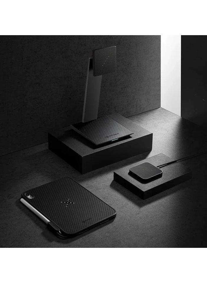 PITAKA Magez Case Pro for IPAD Mini 6 With Pita Flow Charge / Great Protection / Compatible with Magez Charging Stand for Tablets / - Black/Grey Twill