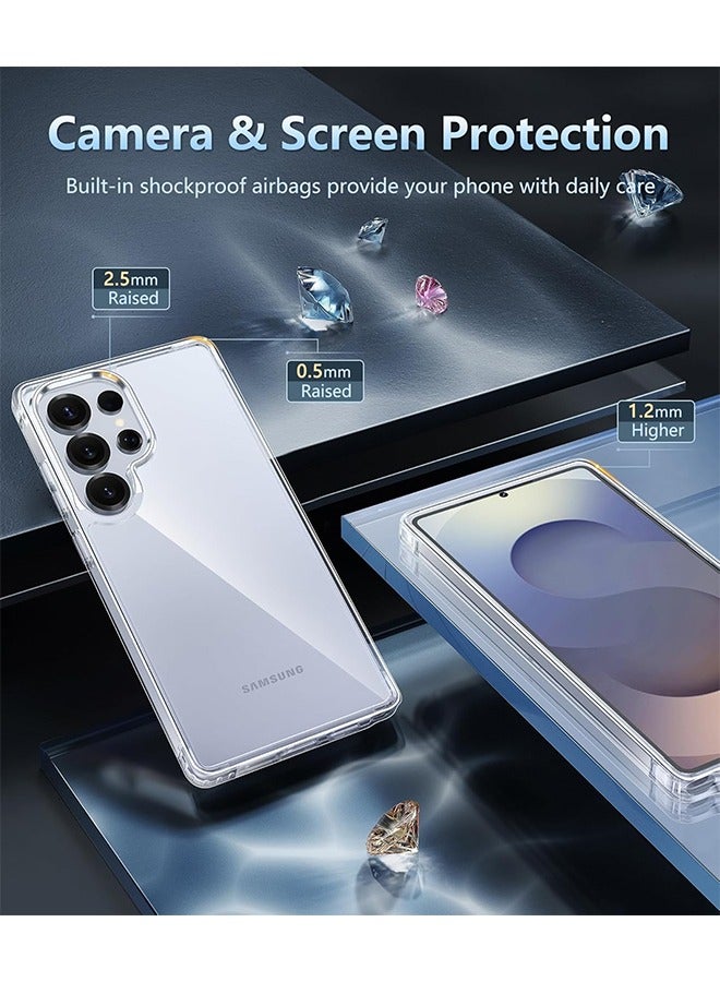 Lemon Samsung Galaxy S25-Ultra Case,  Grade Drop Protection Anti Yellowing Cell Phone Cover, Rugged Shockproof Protective Bumper Transparent Cases(Clear) - Image 5