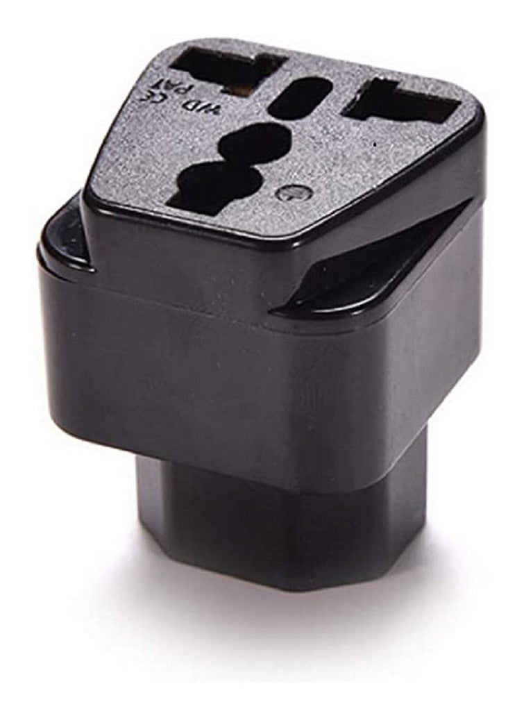 IEC C14 to Universal Female AU US UK EU C13 Safe Socket Power Adapter Plug