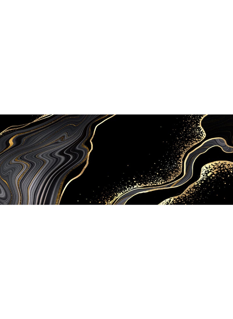 Rock Pow - Topographic Contour Large Gaming Mouse Pad with Stitched Edges Extended Mousepad Superior Cloth Surface Non-Slip Rubber Base Water Resist 800 * 300 * 3mm - Image 1