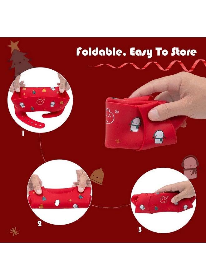 Little Dimsum Baby Bib Silicone Adjustable Waterproof - Soft Comfortable Feeding Bib with Food Catcher for Infants and Toddlers, Easy-Clean Design - Image 5