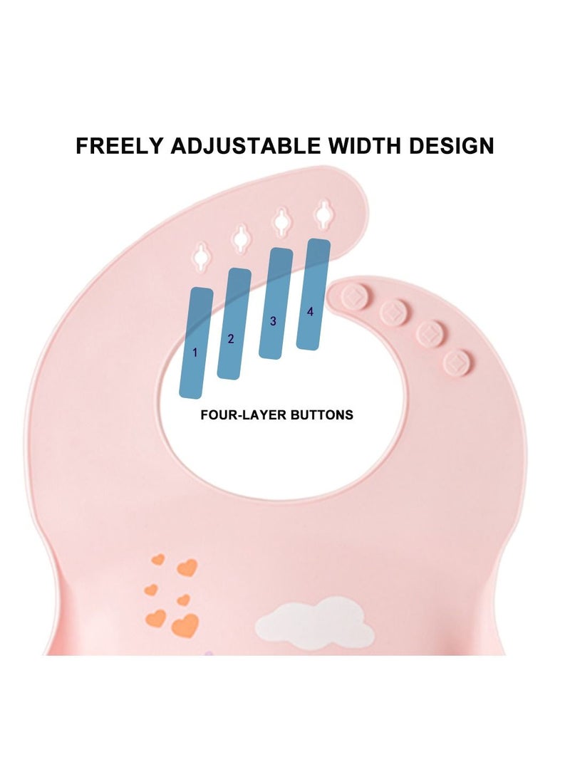 Muslin Tree 2-Piece Waterproof Silicone Baby Bibs  - Image 3