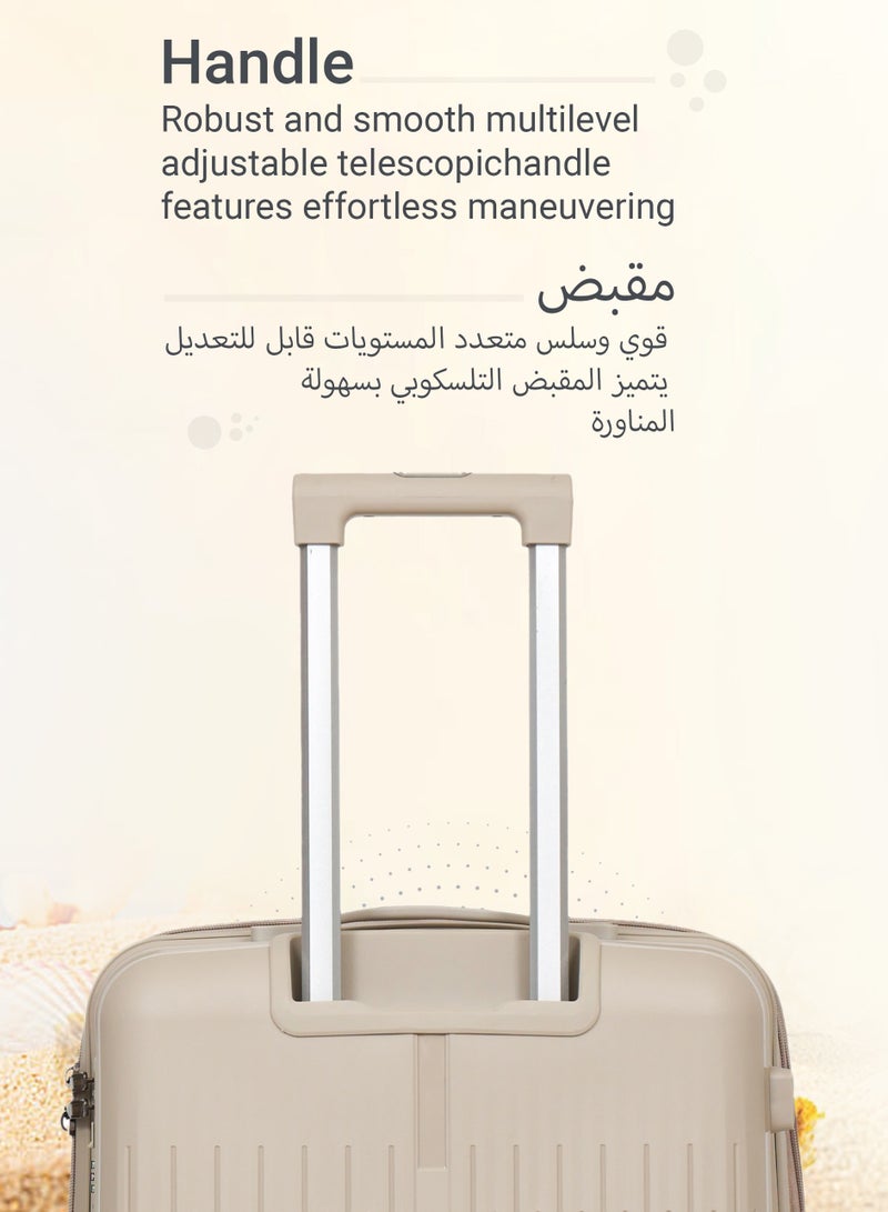 STARLIFE Luggage Set 3 Pieces PP Hard Side Bag 360 Degree Spinner Wheels Trolley Luggage Set With TSA Lock 20/24/28 Inches - Image 2