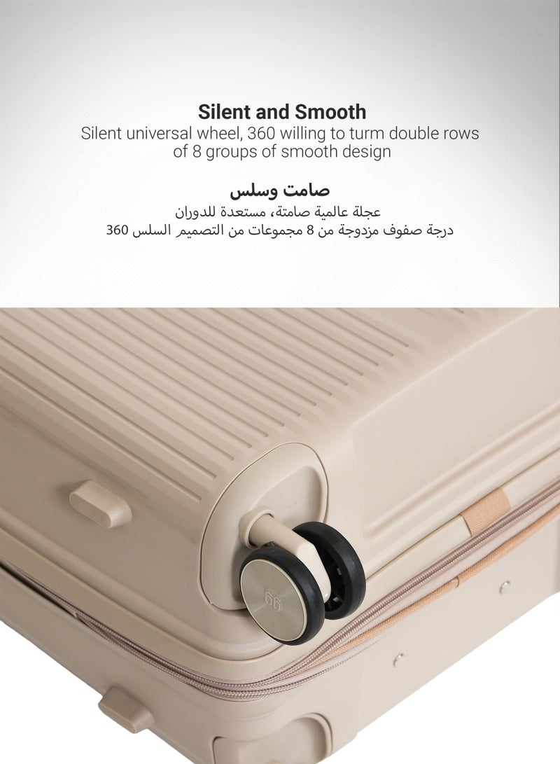 STARLIFE Luggage Set 3 Pieces PP Hard Side Bag 360 Degree Spinner Wheels Trolley Luggage Set With TSA Lock 20/24/28 Inches - Image 3