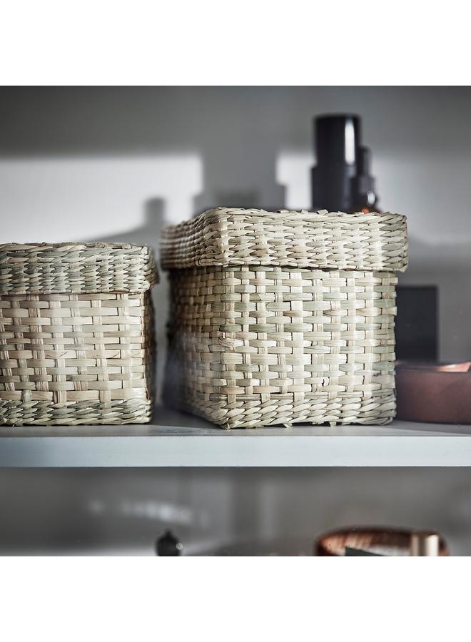 Zaboon Box with lid, set of 2, seagrass - Image 4