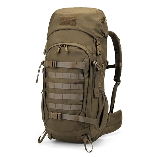 Mardingtop 50L Hiking Survival Backpack,Backpacking Backpack with Rain Cover for Hiking,Backpacking,Rucking,Camping,Survival - Image 1