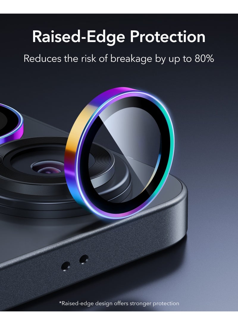 اي اس ار ESR for Samsung Galaxy S26 Ultra Camera Lens Protector, Individual Lens Protectors, Ultra-Thin Tempered Glass with Aluminum Edging, Case Friendly, 1 Set Chromatic - Image 3