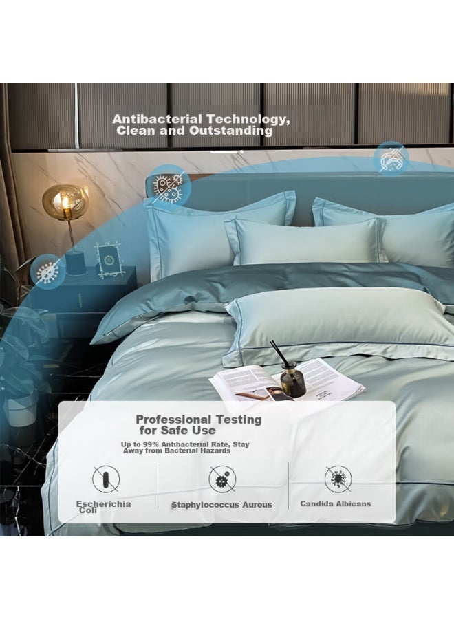 La Torretta Pillowcase Set Of 2, 100 Thread Count Antibacterial 100% Pure Cotton Long-staple Cotton Pillow Core Pillowcase, Blue Star 48x74cm - Image 1