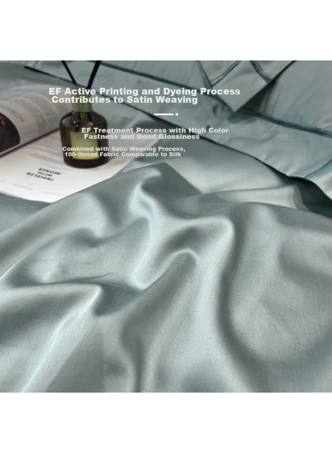 La Torretta Pillowcase Set Of 2, 100 Thread Count Antibacterial 100% Pure Cotton Long-staple Cotton Pillow Core Pillowcase, Blue Star 48x74cm - Image 2