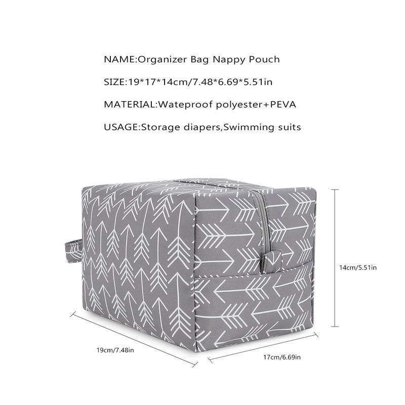 Baby waterproof baby hanging bag diaper bag diaper out storage bag crib clothes diaper portable bag - Image 4