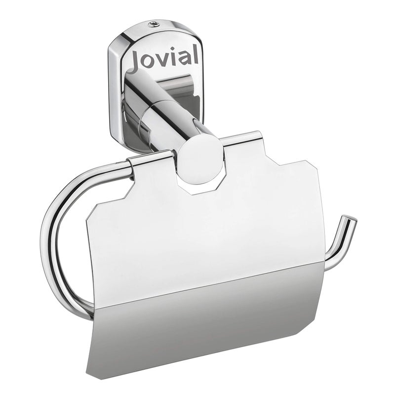 Jovial JOVIAL Curio Toilet Paper Holder | Toilet Paper Holder for Bathroom / Kitchen | Toilet Paper Stand | Tissue Paper Roll Holder Bathroom Accessories for Home | AISI 304 Stainless Steel, Corrosion Free, Anti Rust (Code- Jovial 211)