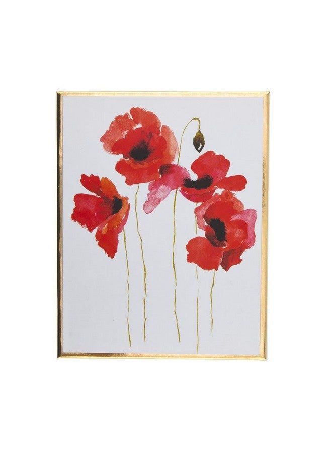 Graphique Watercolor Flowers Greeting Cards | 20 Pack | All Occasion Blank Note Cards with Envelopes | 4 Assorted Floral Designs with Gold Foil Borders | Boxed Set for Personalized Notes | 4.25" x 6"