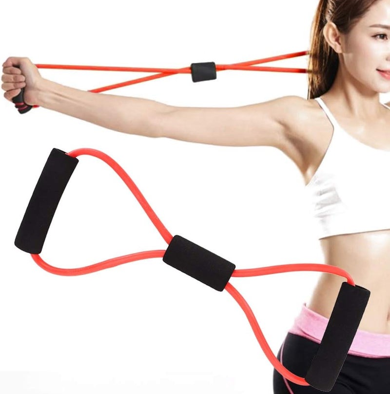 cheekyglo Fitness Pulling Rope,8 Shaped Elastic Fitness Pulling Rope Chest Expander Yoga Body,Suitable for Strength and Also Muscle Training - Image 2