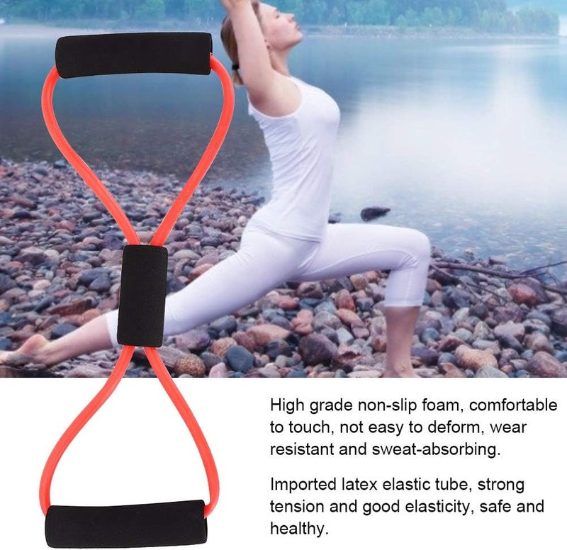 cheekyglo Fitness Pulling Rope,8 Shaped Elastic Fitness Pulling Rope Chest Expander Yoga Body,Suitable for Strength and Also Muscle Training - Image 3