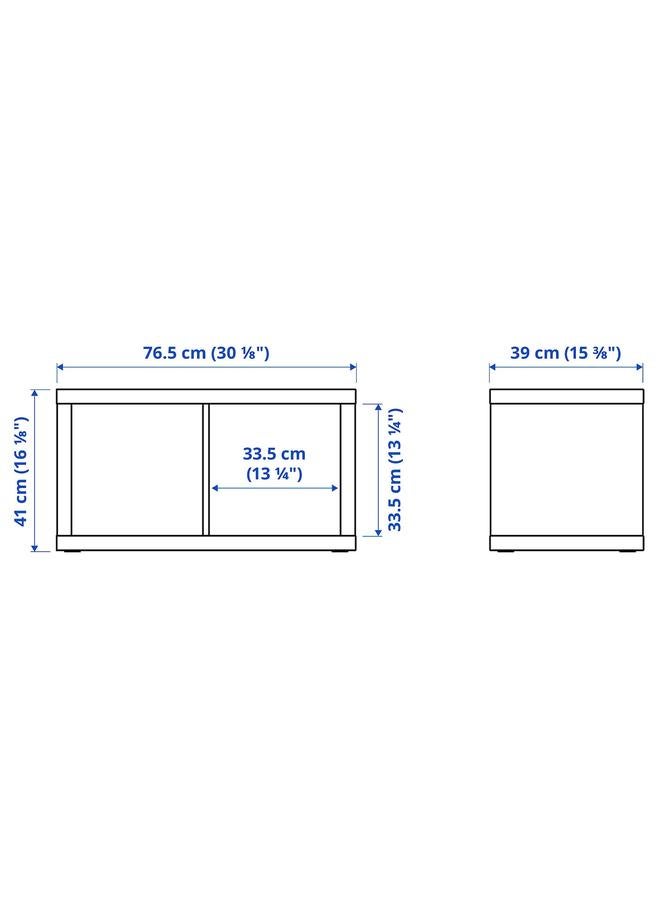 erorex Shelving Unit, White, 77X41 Cm - Image 5