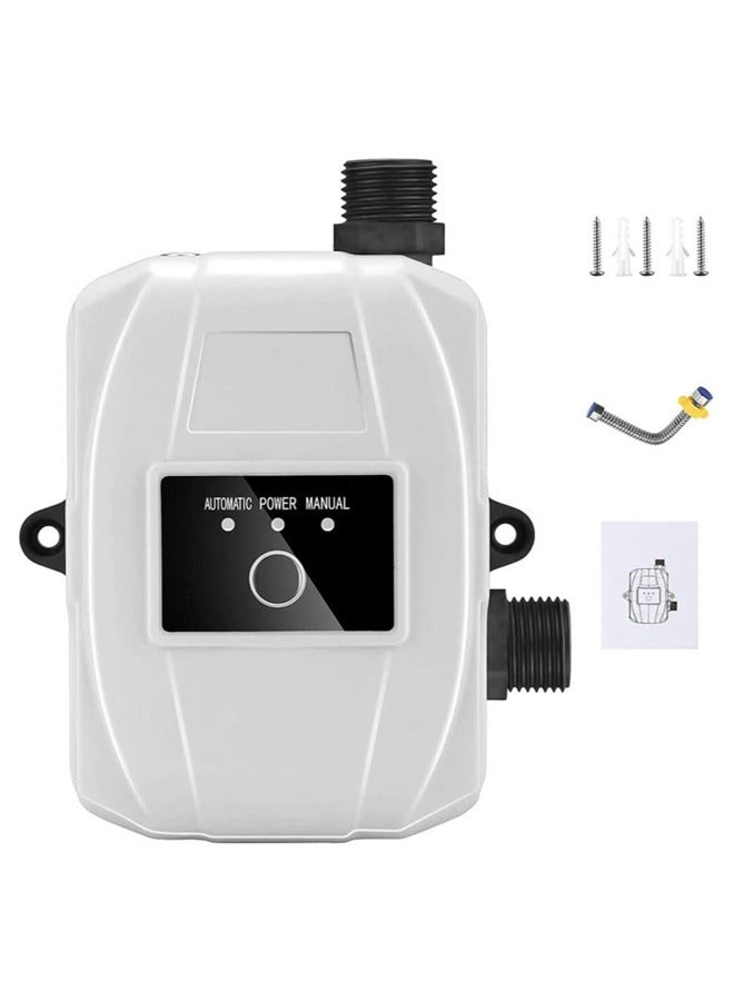 DMG TECH Water Booster Pump,24V Portable Automatic Water Pressure Booster Pump,150W Shower Booster Pump with Automatic Flow Switch, Hot Cold Water Pump for Tap Water/Toilet/Bathroom Shower (White) - Image 1