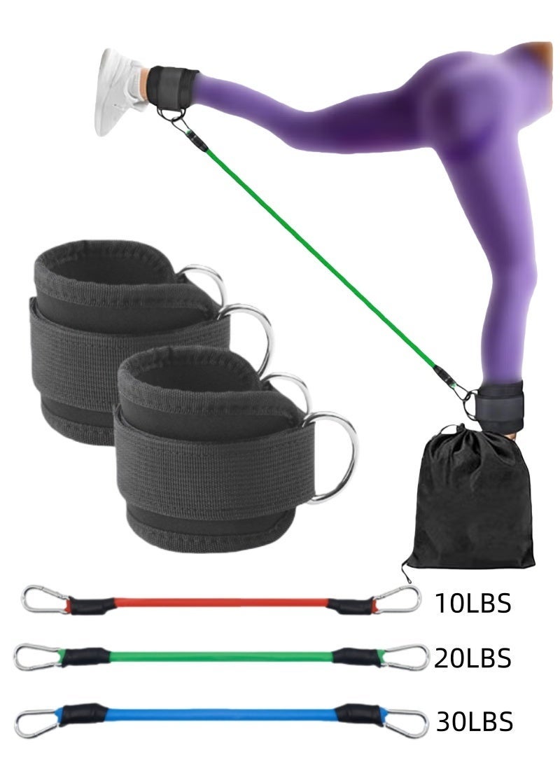 Zesen Ankle Resistance Bands with Cuffs, Perfect for Home Workouts and Fitness Training, Resistance Bands for Leg Training Exercise Equipment, Kickbacks Hip Gluteus Training Exercises - Image 1
