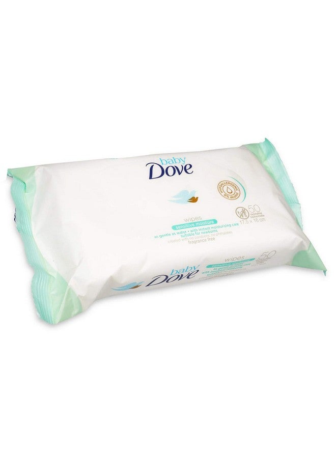 دوف مناديل دوف للأطفال، مرطبة للبشرة الحساسة، 50 منديلًا (عبوة من 3 قطع)