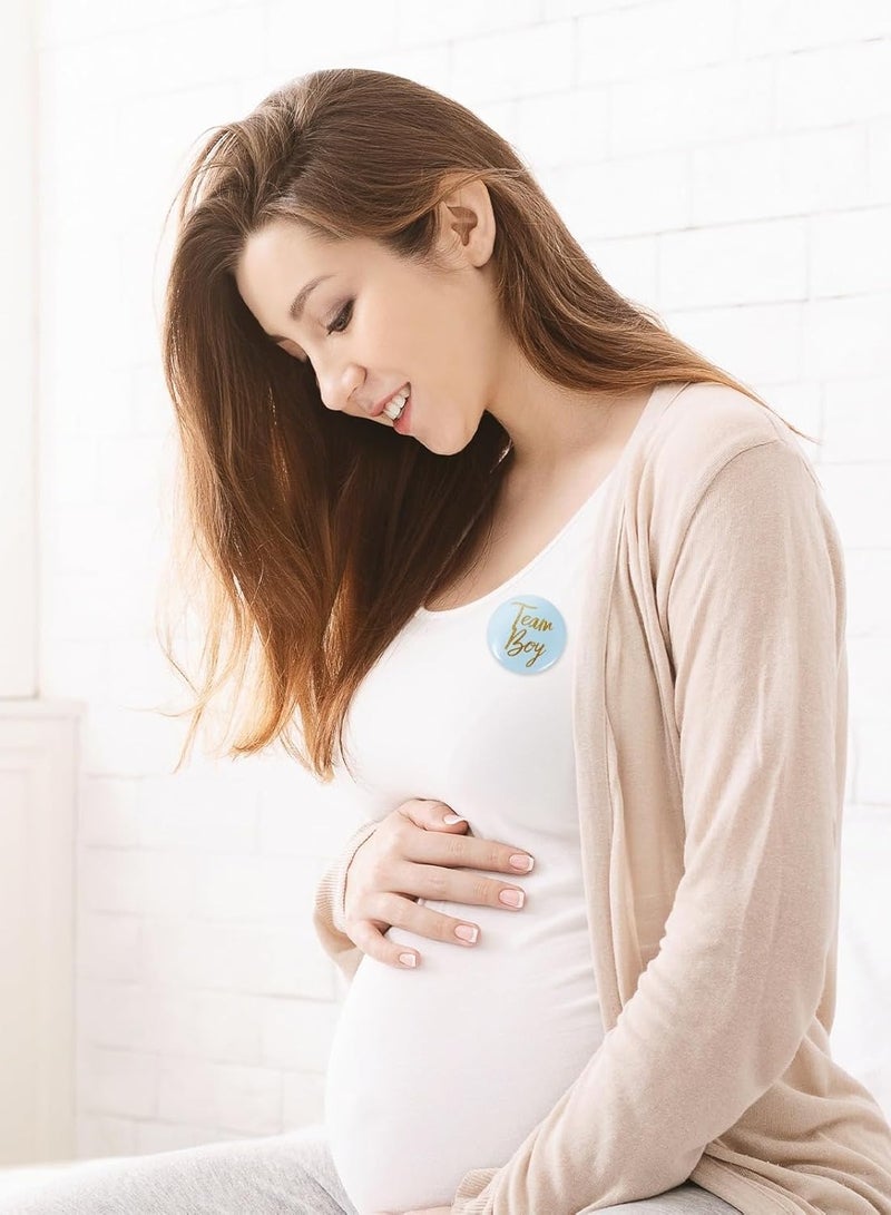 XIYU 20-Piece Baby Gender Reveal Party Badges for Baby Shower Party Games, Party Supplies and Party Favors - Image 3