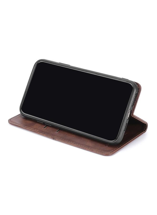 زبون جراب لهاتف iPhone 13 mini مصنوع من الجلد المغناطيسي بتصميم بقرة مع حامل وفتحات للبطاقات - Image 4