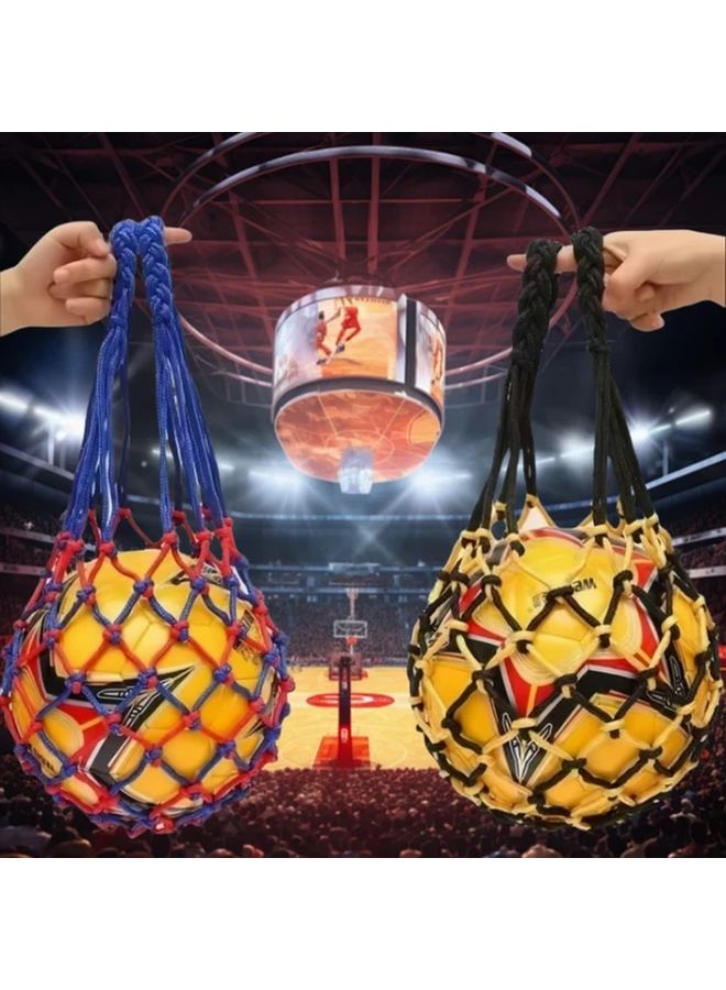1pc Heavy Duty Nylon Basketball Net Bag Large Capacity Multi Sport Ball Storage - Image 1