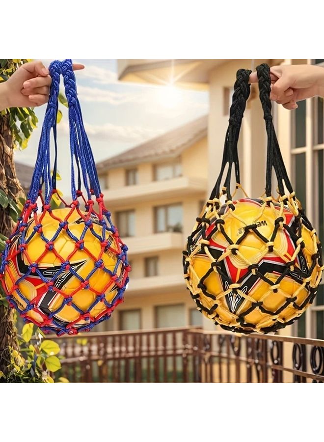 1pc Heavy Duty Nylon Basketball Net Bag Large Capacity Multi Sport Ball Storage - Image 2