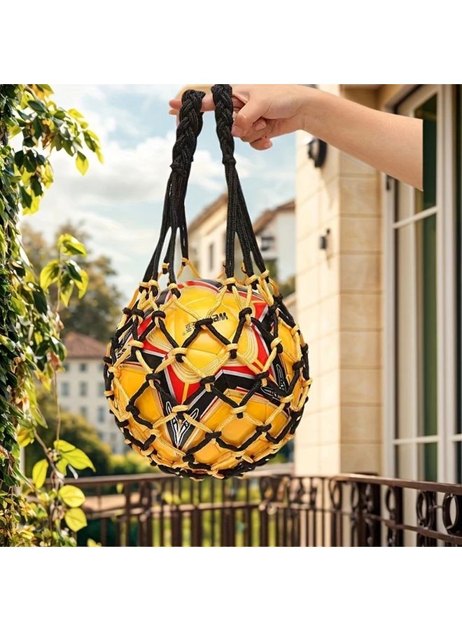 1pc Heavy Duty Nylon Basketball Net Bag Large Capacity Multi Sport Ball Storage - Image 4