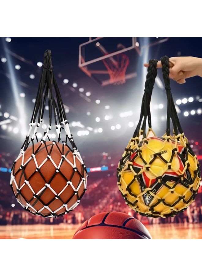 1pc Heavy Duty Nylon Basketball Net Bag Large Capacity Multi Sport Ball Storage - Image 3