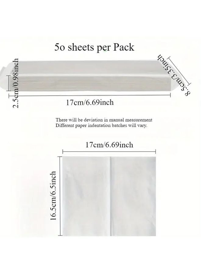 عبوة مناديل الوجه البيضاء 10 عبوات 500 ورقة مناديل وجه يمكن التخلص منها للسفر - Image 3