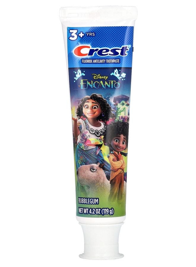 Crest معجون أسنان مضاد للتسوس بالفلورايد من ديزني إنكانتو 3+ سنوات بنكهة العلكة 4.2 أونصة (119 جرام)