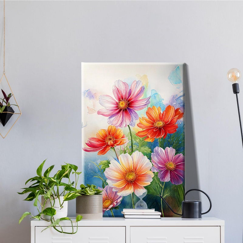 Jooz Flowers Paint By Numbers Kit For Adults With Frame  Flower Paint By Number With Easel  Diy Floral Adult Paint By Number Kits Framed Canvas For Home Wall Decor 8 X 12 Inch - Image 3