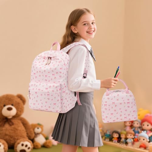 BTOOP School Backpacks for Teen Girls Bookbags Lightweight Kids Backpack School Bags Set with Lunch Box Pencil Case - Image 3