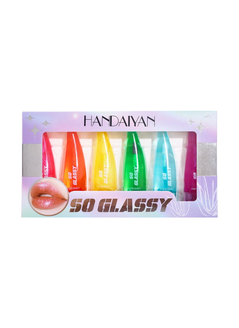 Lip Gloss Set Color Changing lips Oil Liquid Lipstick Essence Long Lasting Hydrating Temperature Change With Hyaluronic Acid Light High Shine Finish Moisturizing Non Sticky Mirror Pearlescent Kit