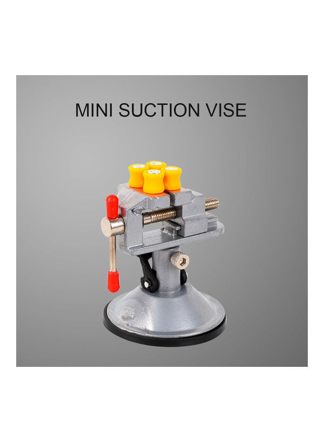 Mini Suction Vise Clamp Silver/Orange/Red - Image 5