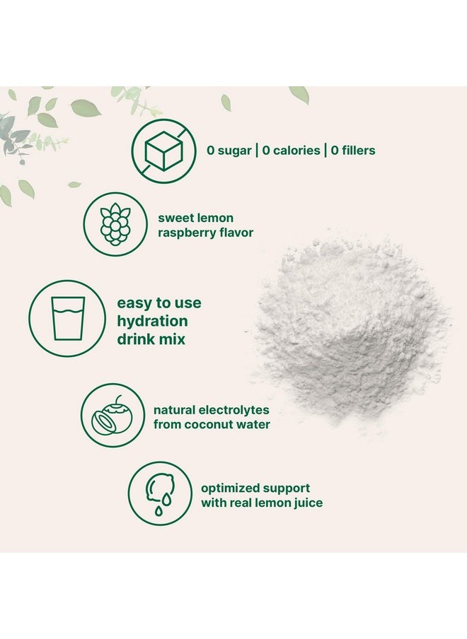 Micro Ingredients - Micro Ingredients Hydration Electrolyte Powder, 1lb (69 Servings), Keto & No Sugar - High Potassium (1000mg) with Lemon Raspberry Flavored - Made with Real Lemon Juice & Coconut Water - Non-GMO - Image 1
