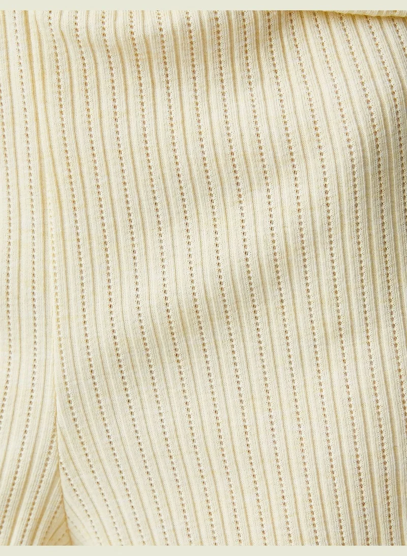 KOTON Tie Detail Elastic Waist Short Pyjama Bottom