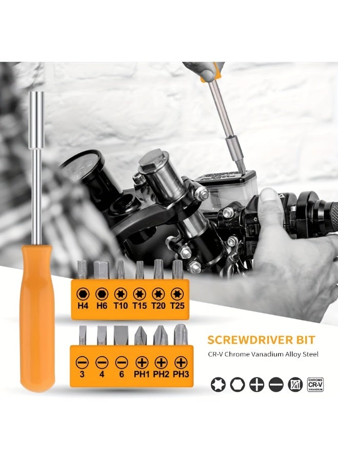 Hi-Spec 20pcs Universal Household Hand Tool Set with Yellow Plastic Toolbox, Durable Basic Tools, Ideal for Dorms, Apartments & Daily Use, Perfect for Women - Image 5