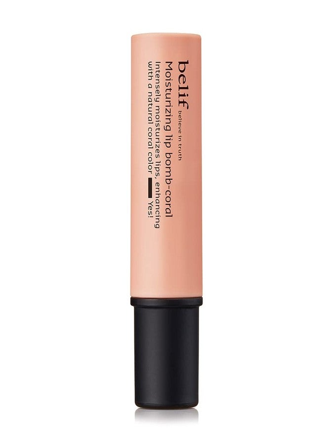 Belif Moisturizing Lip Bomb, Tinted Lip Balm For Dry & Chapped Lips (Coral 3g