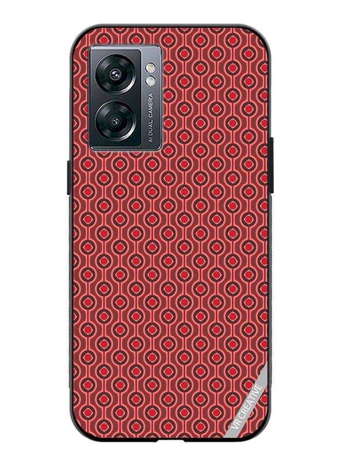 VR CREATIVE Protective Case Cover For OnePlus Nord N300 Pattern Red Design Multicolour - Image 1
