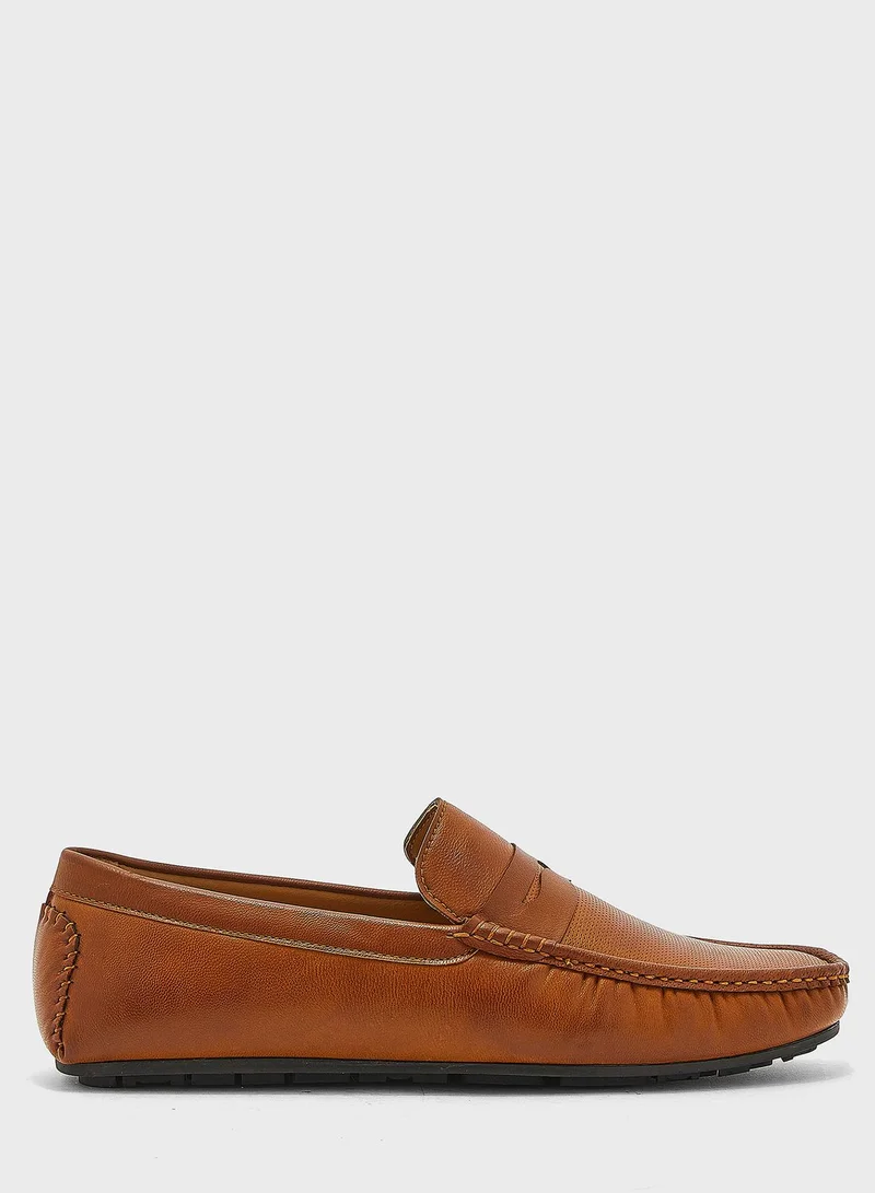 Robert Wood Leatherette Classic Loafers