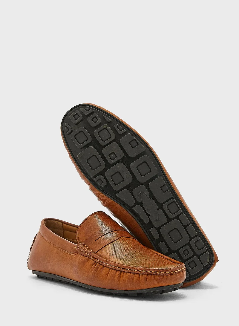Robert Wood Leatherette Classic Loafers