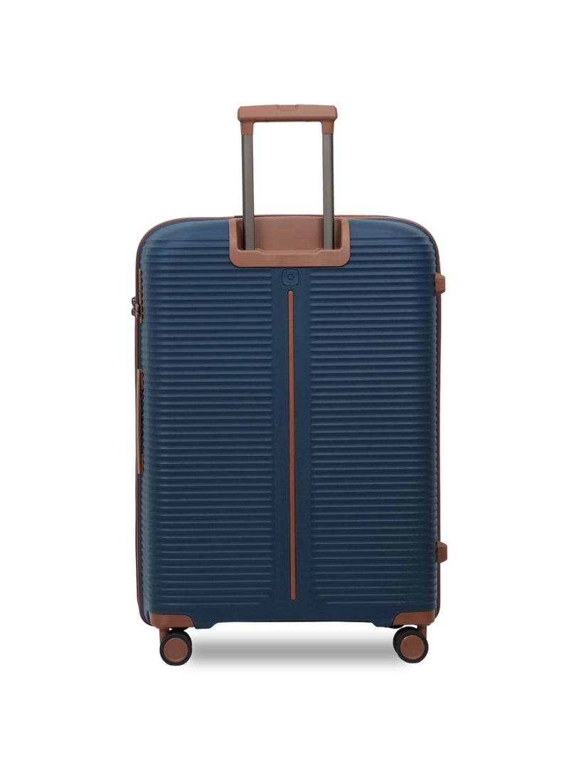 President PP single piece luggage High-quality Travel bag ( L ) spinner wheels, Model -97980 ( NAVY ) - Image 3